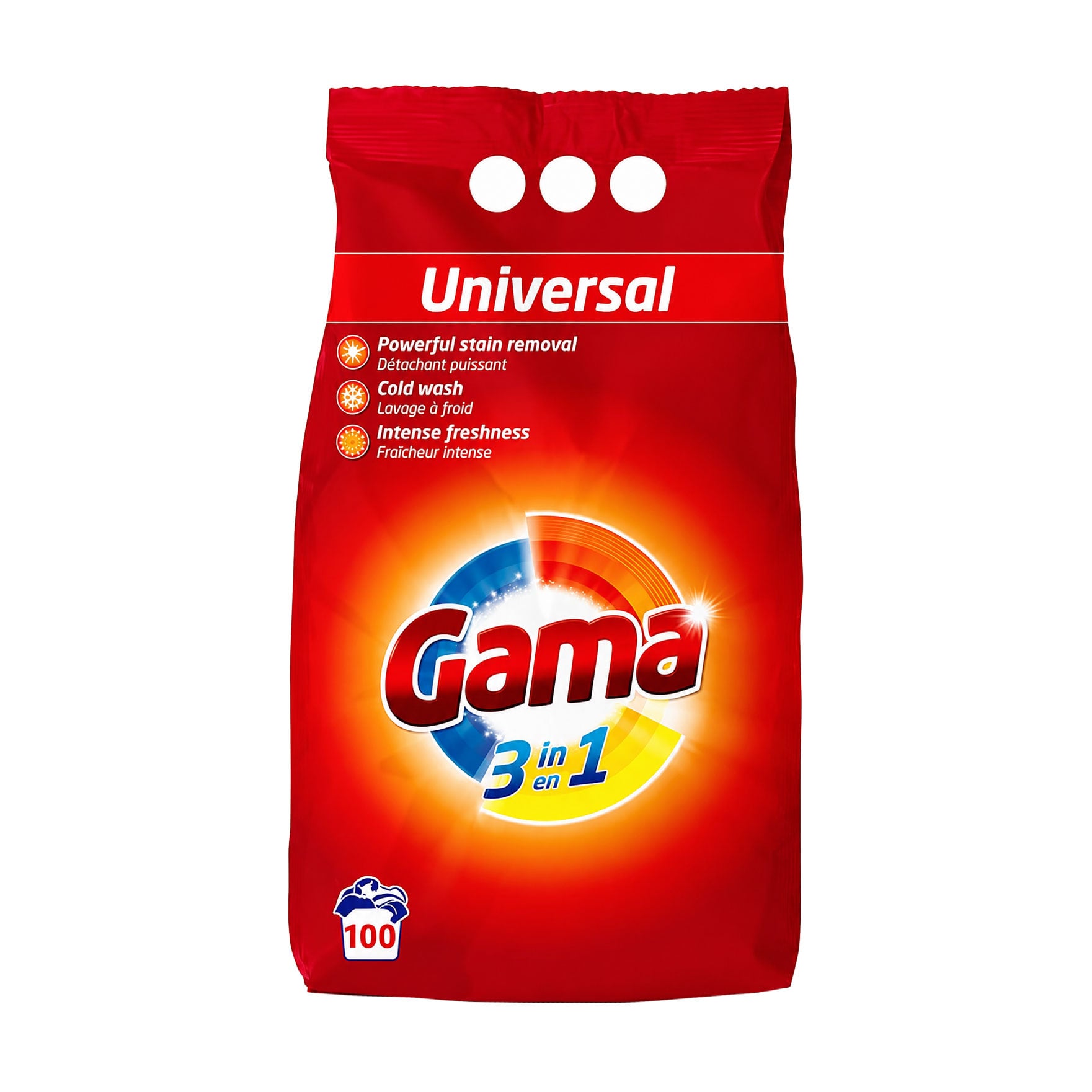 Пральний порошок Gama Universal, 100 циклів прання, 6 кг